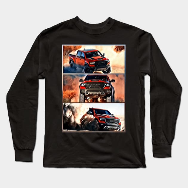 DODGE RAM Long Sleeve T-Shirt by d1a2n3i4l5